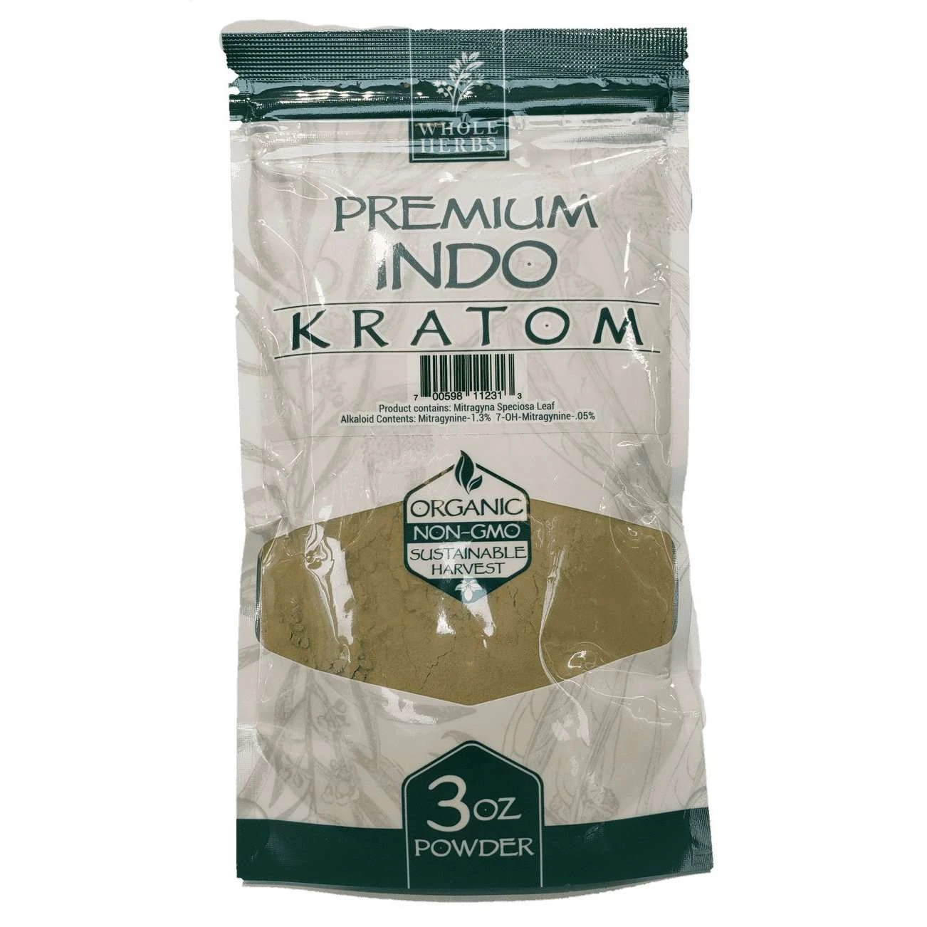 Whole Herbs Premium Indo Kratom Powder