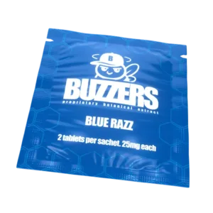 Buzzers Tabs 2ct 50mg Blue Razz