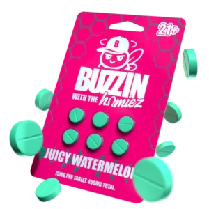 Buzzers Tabs 6ct 75mg Juicy Watermelon