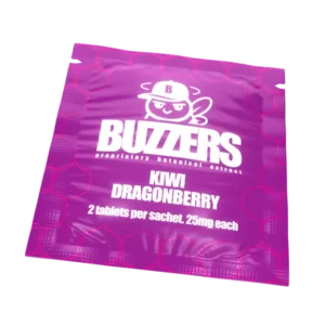 Buzzers Tabs 2ct 50mg Kiwi Dragonberry