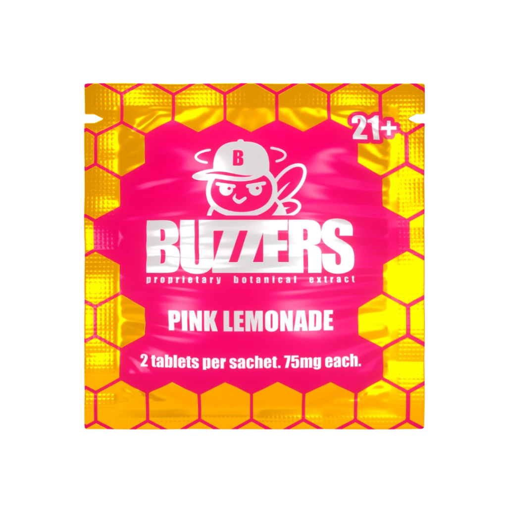 Buzzers Tabs 2ct 150mg Pink Lemonade