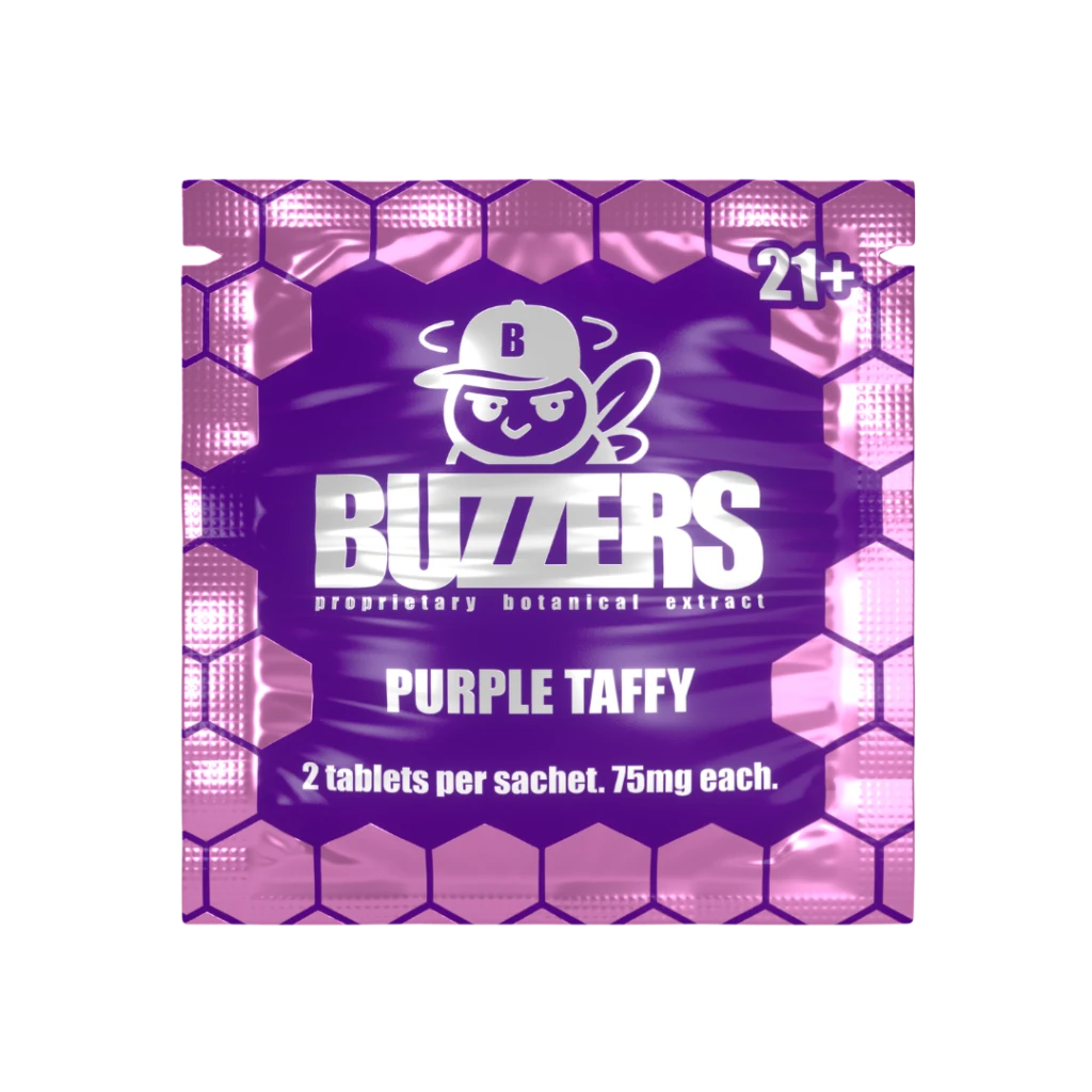 Buzzers Tabs 2ct 150mg Purple Taffy