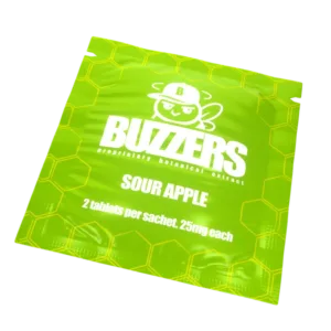 Buzzers Tabs 2ct 50mg Sour Apple