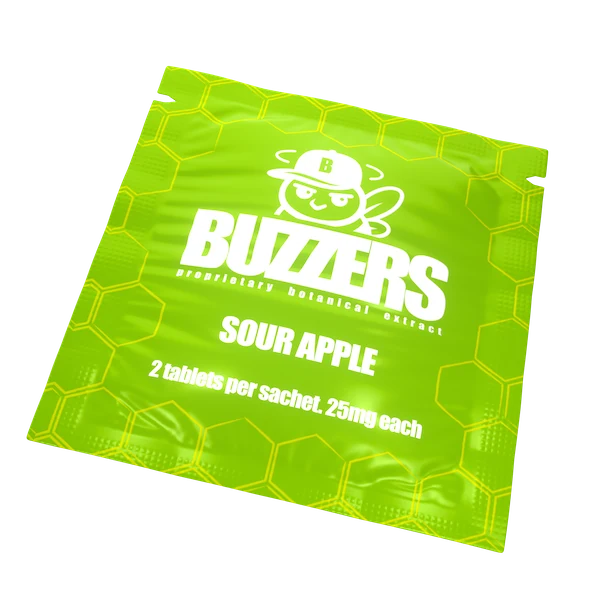 Buzzers Tabs 2ct 50mg Sour Apple
