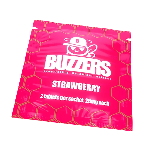 Buzzers Tabs 2ct 50mg Strawberry