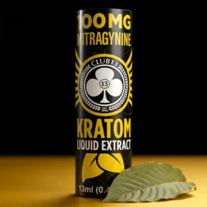 Club 13 Full Spectrum Kratom Liquid Extract 100 mg MIT 13 ml bottle