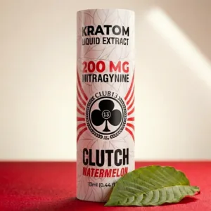 Club 13 Clutch 200 Watermelon Kratom Liquid Extract 200 mg MIT 13 ml bottle