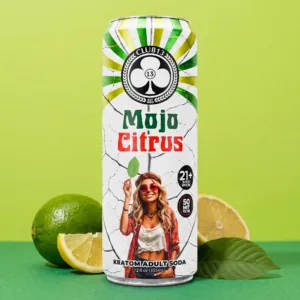 Club 13 Mojo Citrus Kratom Soda 50 mg MIT 12 oz can