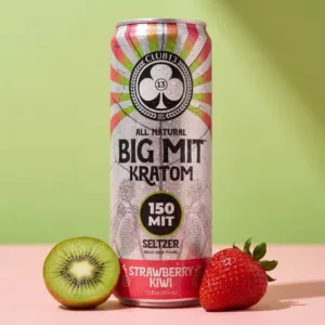 Club 13 BIG MIT Strawberry Kiwi Kratom Seltzer 150 mg MIT 12 oz can