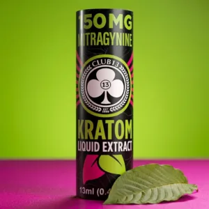 Club 13 Full Spectrum Kratom Liquid Extract 150 mg MIT 13 ml bottle