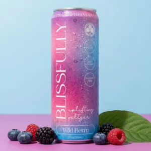 Club 13 Blissfully Wild Berry Kratom Seltzer 20 mg MIT 12 oz can