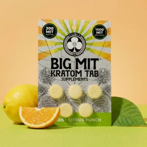 Club 13 BIG MIT Citrus Punch Kratom Tablets 5 ct 1000 mg MIT pack