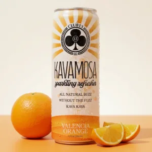 Club 13 Kavamosa Valencia Orange Kava Seltzer 12 oz can