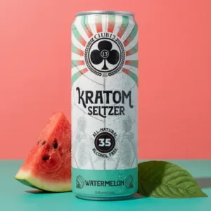 Club 13 Watermelon Kratom Seltzer 35 mg MIT 12 oz can