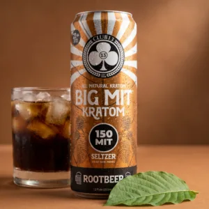 Club 13 BIG MIT Root Beer Kratom Seltzer 150 mg MIT 12 oz can