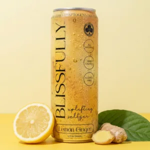 Club 13 Blissfully Lemon Ginger Kratom Seltzer 20 mg MIT 12 oz can